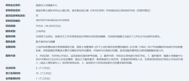 天博体育约172亩！南昌多宗地集中列入地价评估！涉及朝阳、青山湖、青云谱！(图7)